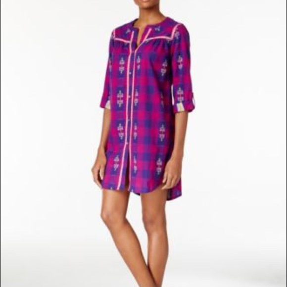 Lucky Brand Flannel Sleep Shirt 